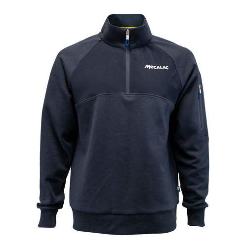 Sweat zippé bleu navy – vue 2