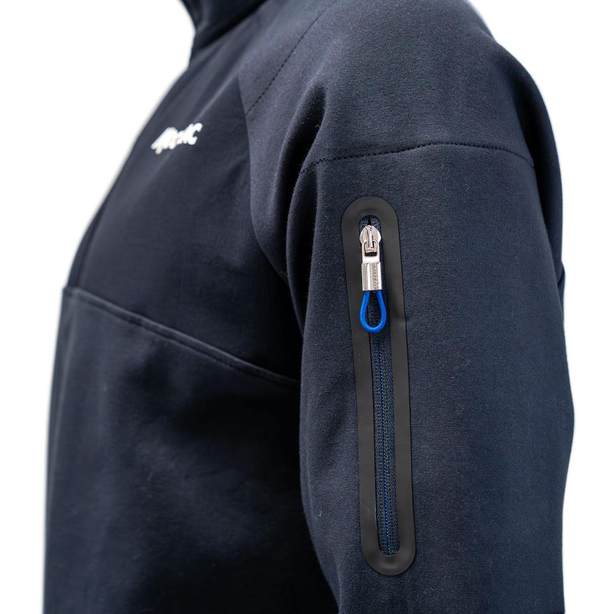 Sweat zippé bleu navy – vue 4