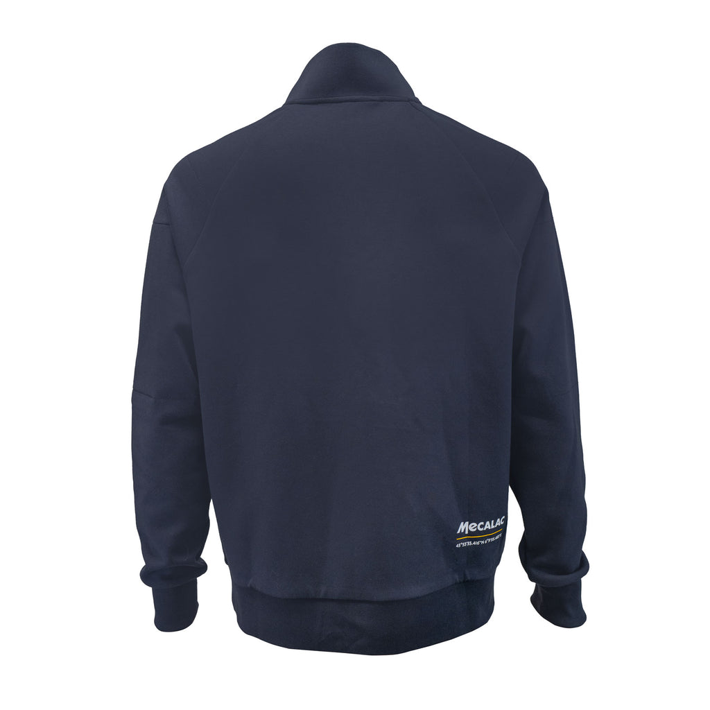 Sweat zippé bleu navy – vue 3